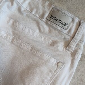 White Judy Blue lace patch